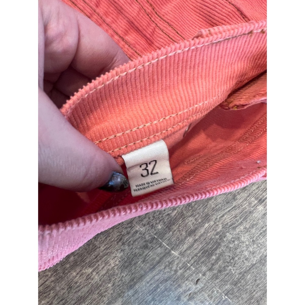 Urban Outfitters BDG Corduroy Carpenter Pants Coral Size 32 Grunge 90s Style - Picture 9 of 14